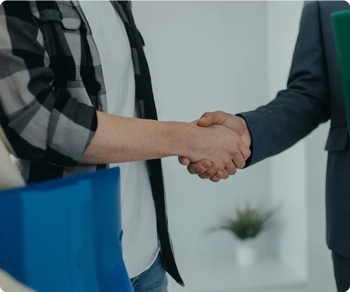 Persons handshaking